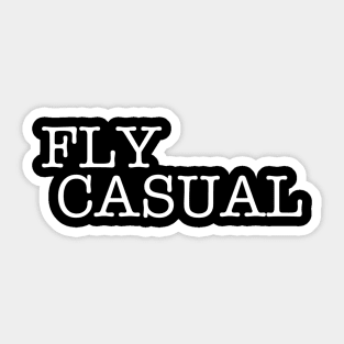 Fly Casual (White) Sticker